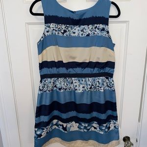 Women's Loft blue striped dress